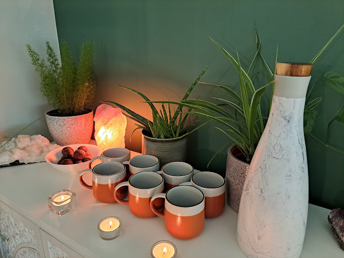 Salt lamp at holistic therapies