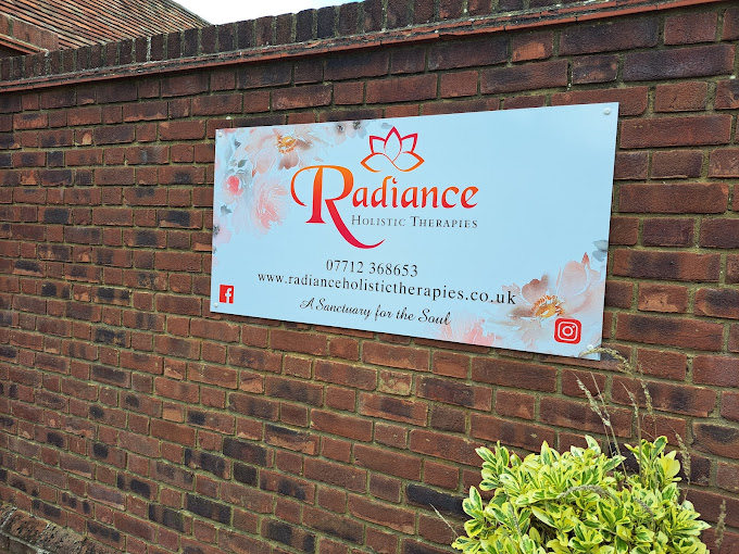 The sign outside at Radiance Holistic Therapies